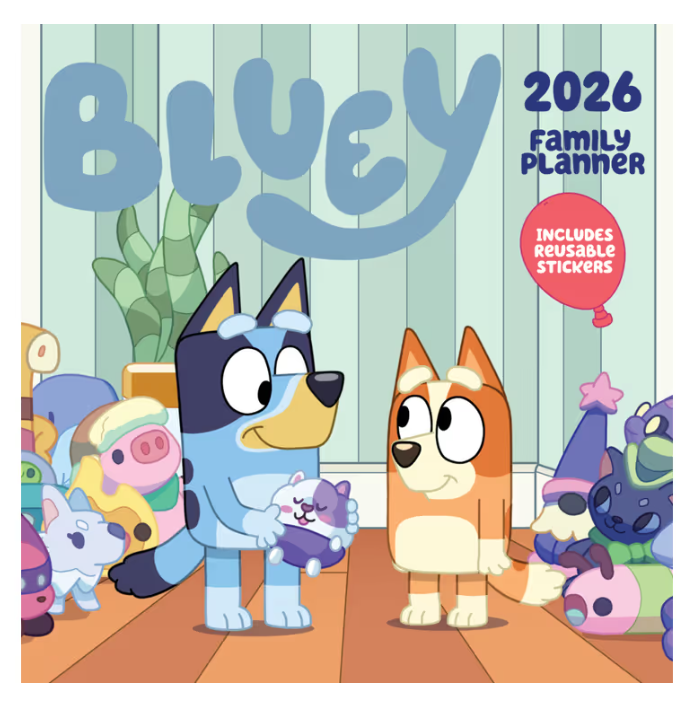 Bluey Family Planner 2026 Square