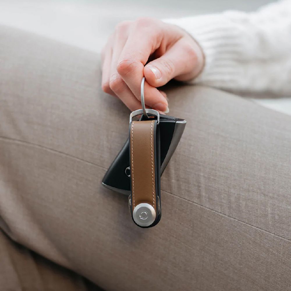 KEY ORGANISER HYBRID LEATHER ACORN