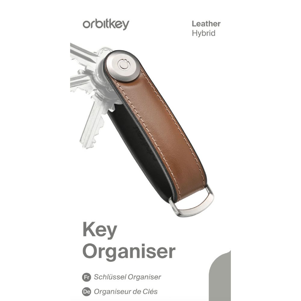 KEY ORGANISER HYBRID LEATHER ACORN