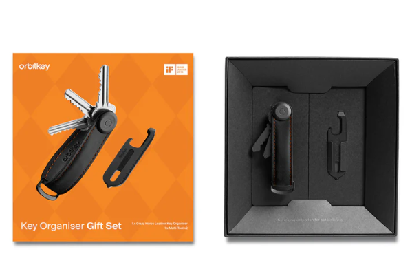CRAZY HORSE KEY ORGANISER + MULTITOOL V2 - BLACK/ORANGE