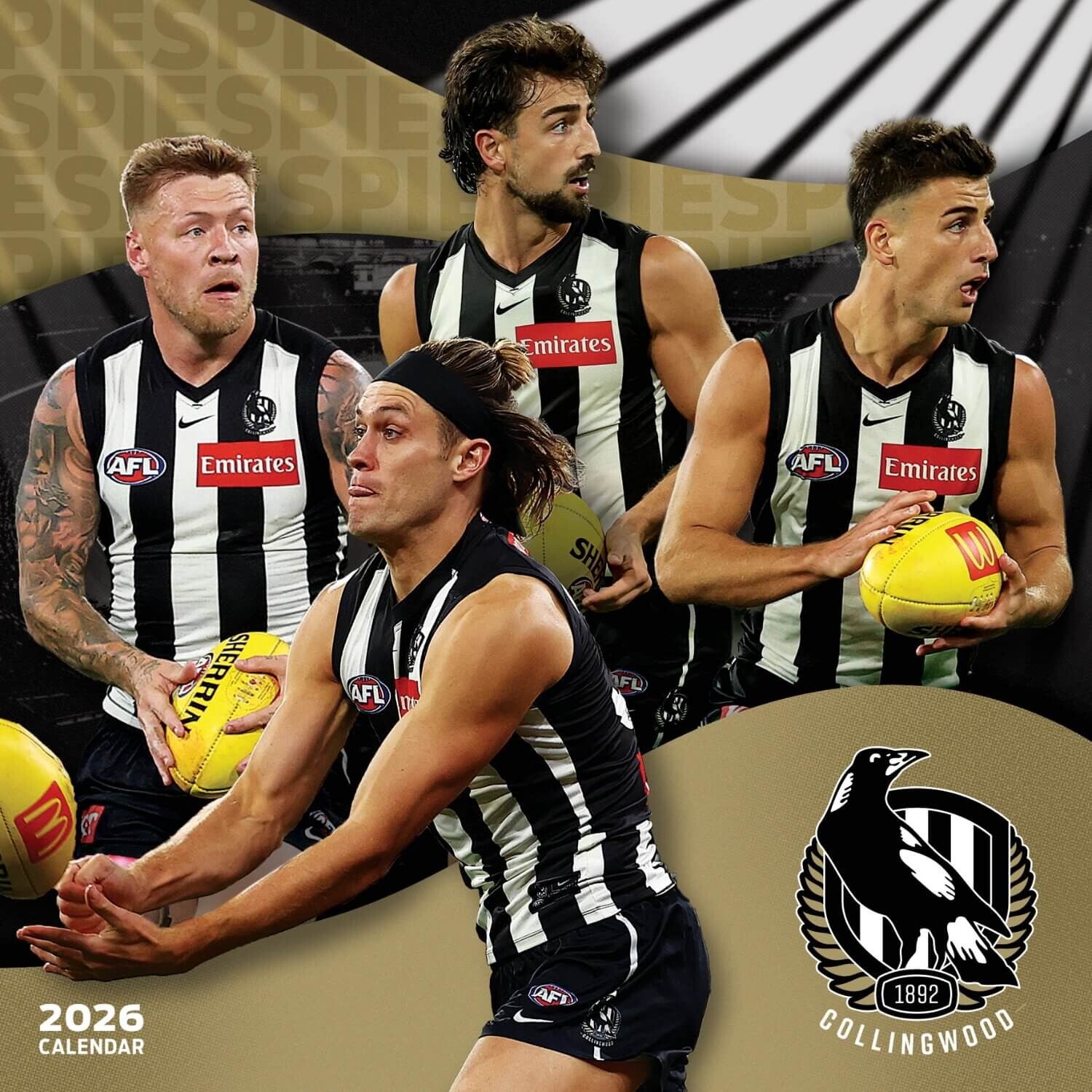 AFL COLLINGWOOD MAGPIES CALENDAR: 2026