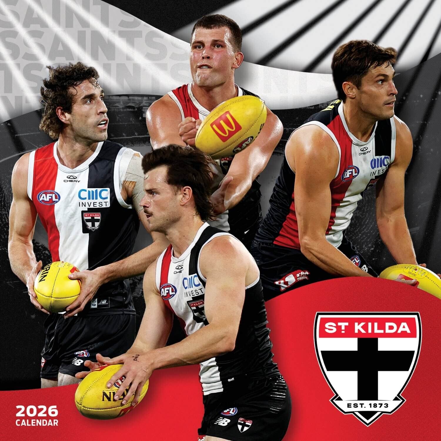AFL ST KILDA SAINTS CALENDAR: 2026