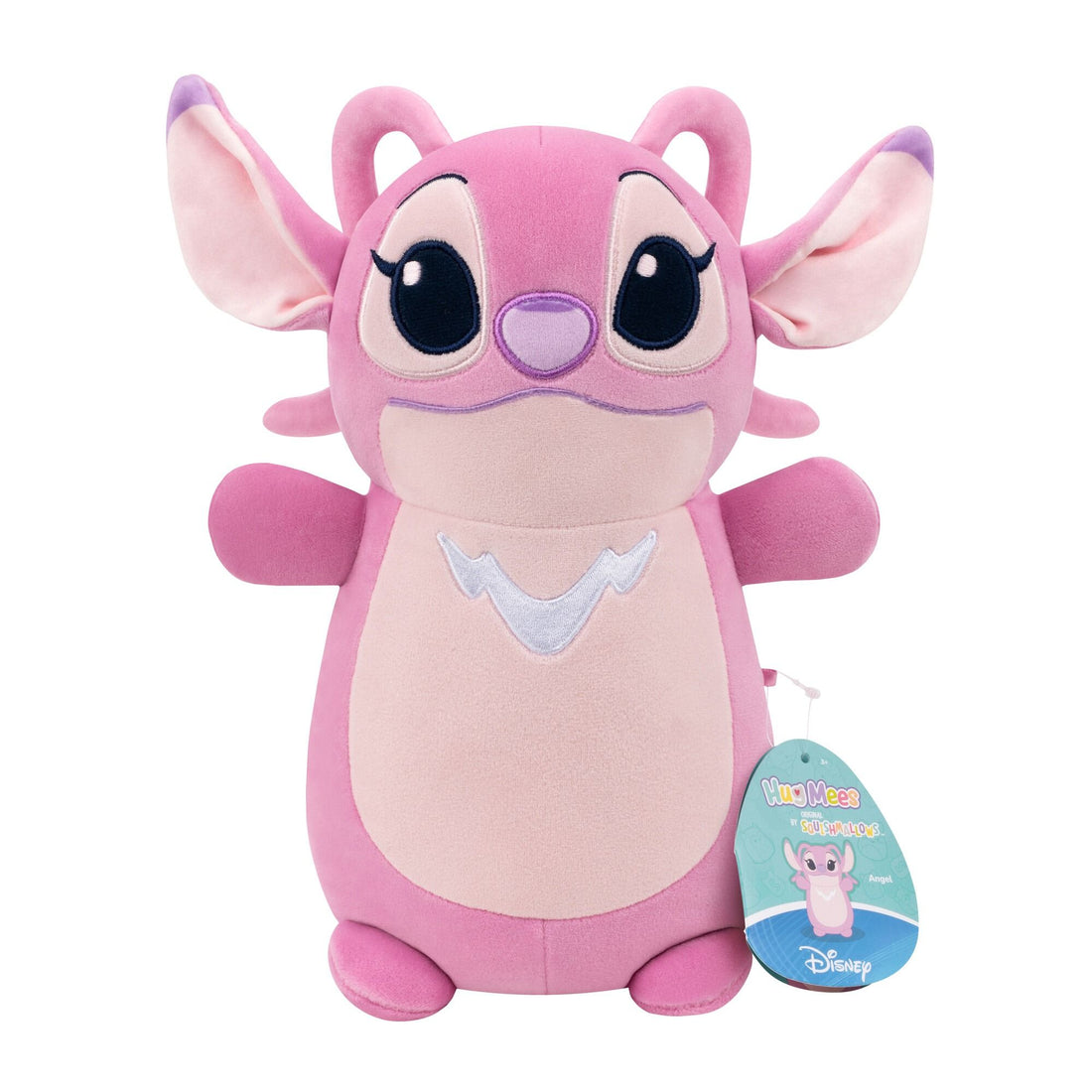 Squishmallows HugMees Disney Stitch Angel 10&quot; Plush 