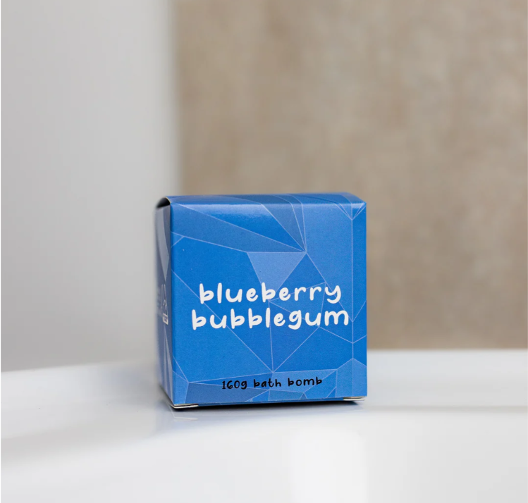 WILD EMERY BLUEBERRY BUBBLEGUM  BATH BOMB 