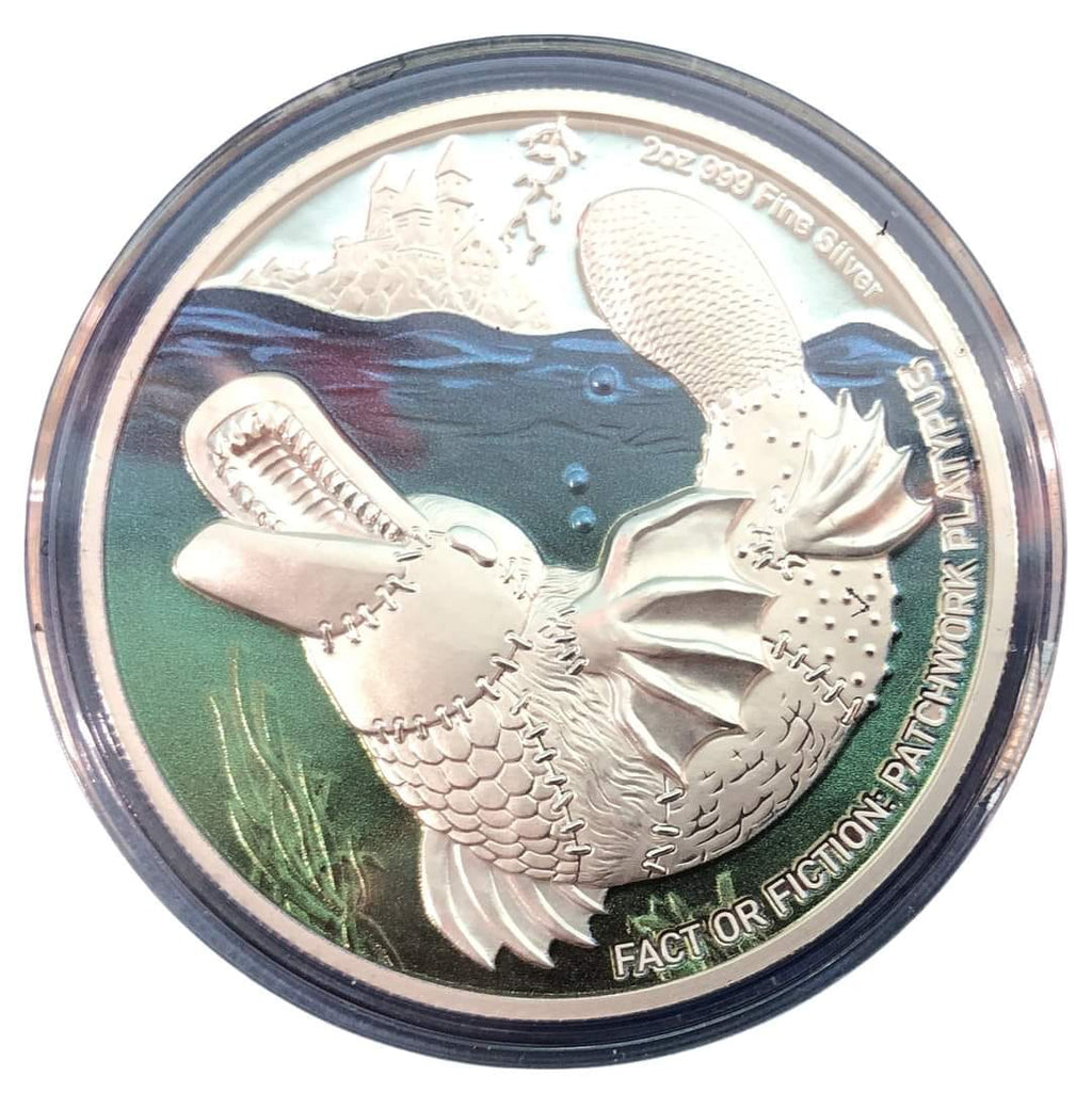 FACT OR FICTION: PATCHWORK PLATYPUS 2024 NIUE $5 2OZ SILVER PROOF COIN 