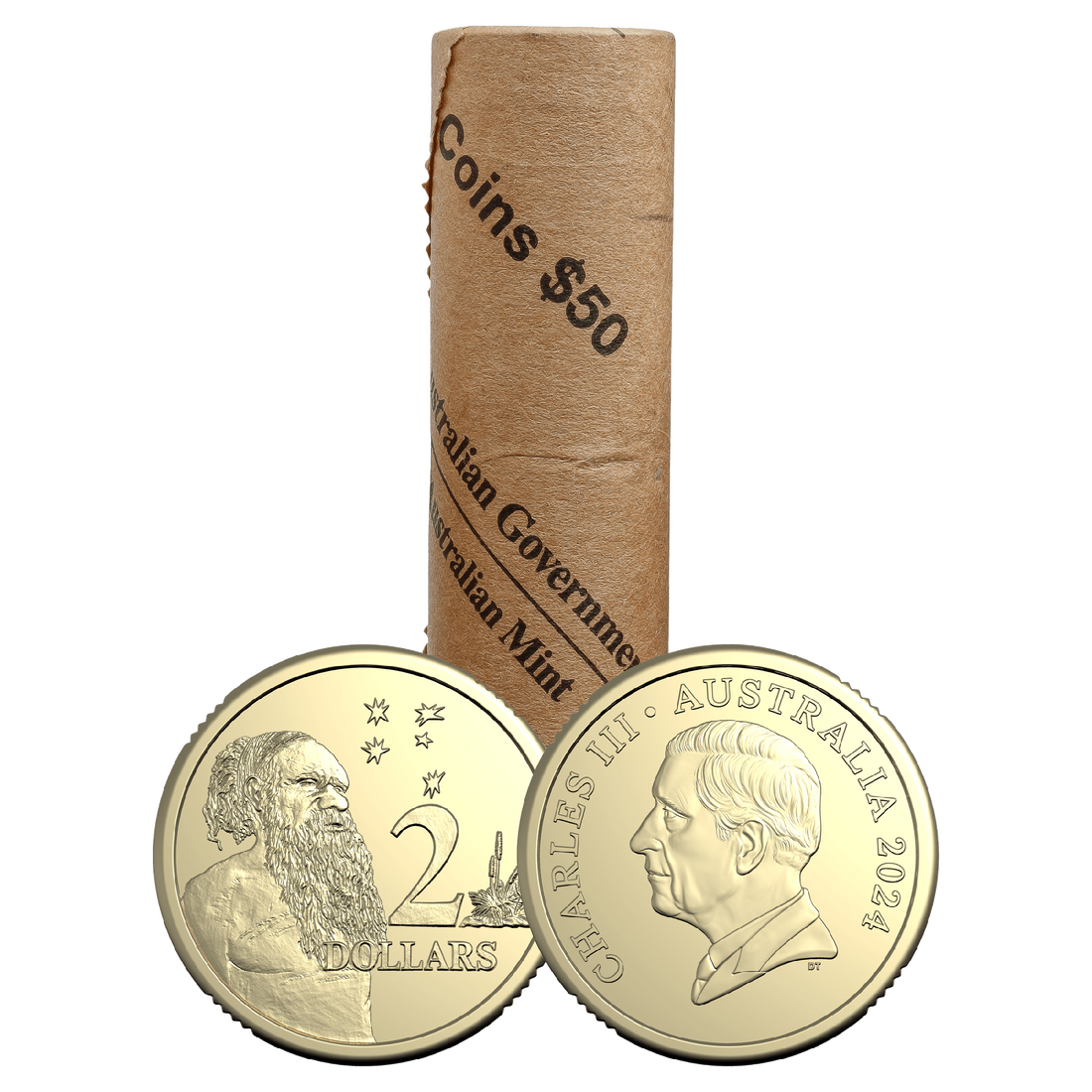 ROYAL AUSTRALIAN MINT COIN ROLLED NON-PREMIUM $2 2024 CIRCULATED