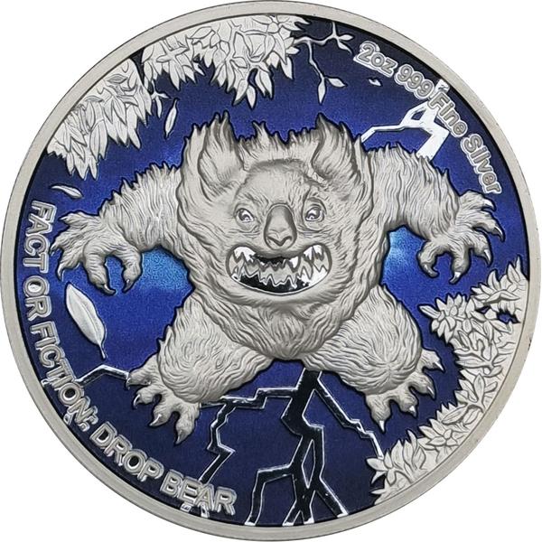 FACT OR FICTION: NIUE 2024 DROP BEAR $5 2 OZ SILVER PROOF COIN 