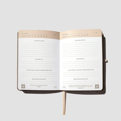 JOURNALFY TRAVEL JOURNAL (SUNLIT SAND)