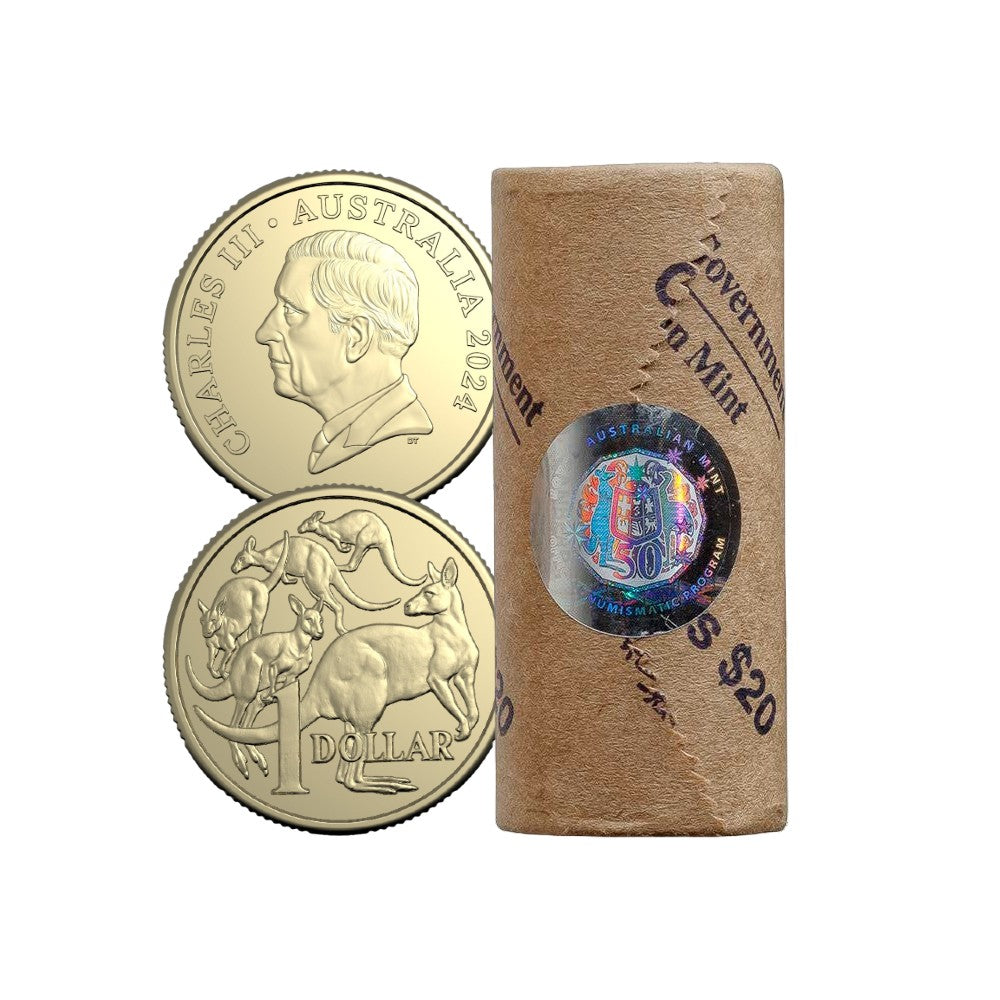 ROYAL AUSTRALIAN MINT COIN ROLLED PREMIUM $1 2024 CIRC