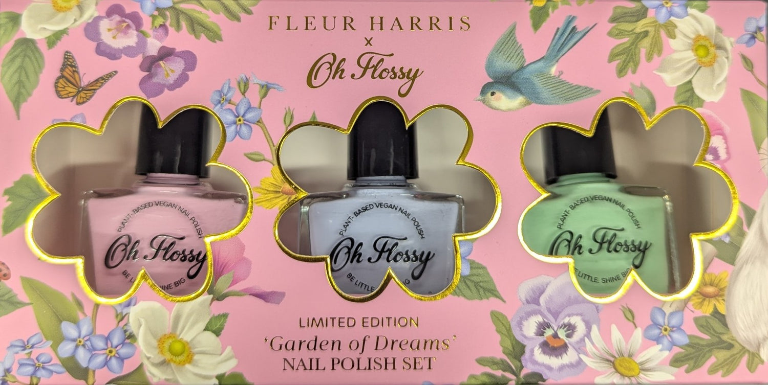 Oh Flossy x Fleur Harris Limited Edition &quot;Garden of Dreams&quot; Nail Polish Set