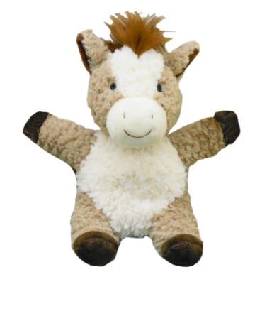 Curly Horse Soft Toy Brown 18cm