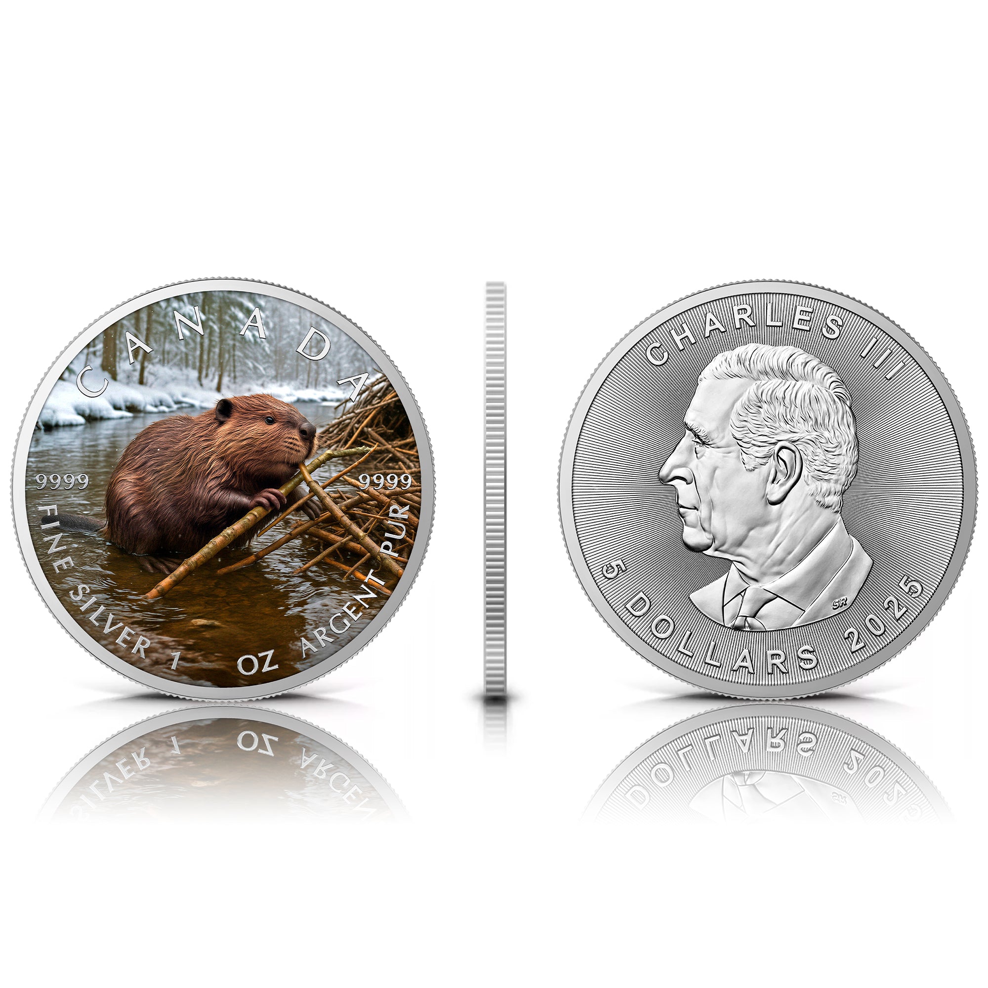 MintCoins Canada 2025 - Beaver - .999 silver coin 1 oz