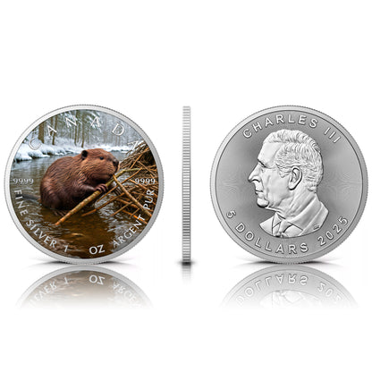 MintCoins Canada 2025 - Beaver - .999 silver coin 1 oz