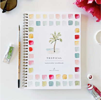 EMILY LEX STUDIO - WATERCOLOUR WORKBOOK - TROPICAL