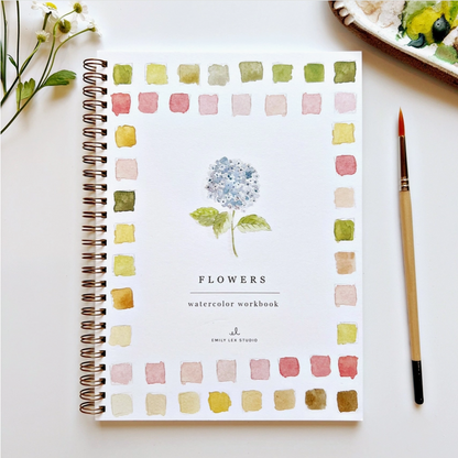 EMILY LEX STUDIO - WATERCOLOUR WORKBOOK - FLOWERS