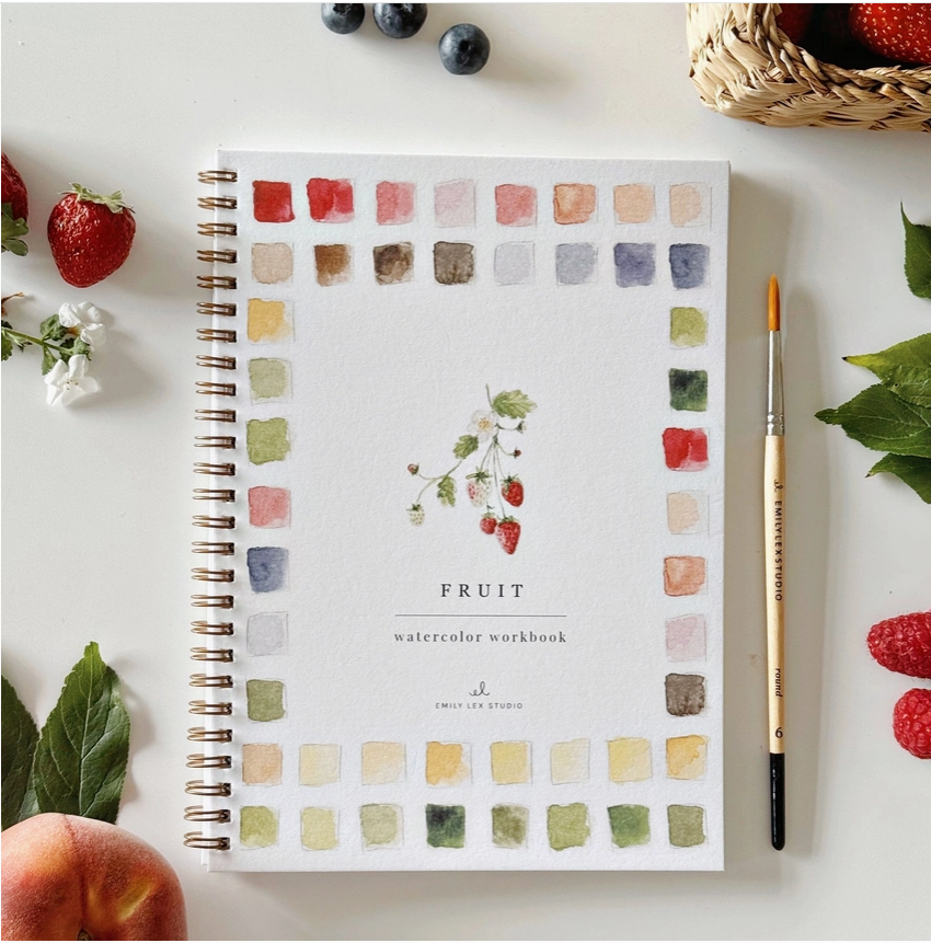 EMILY LEX STUDIO - WATERCOLOUR WORKBOOK - FRUIT