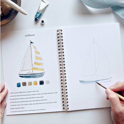 EMILY LEX STUDIO - WATERCOLOUR WORKBOOK - SEASIDE