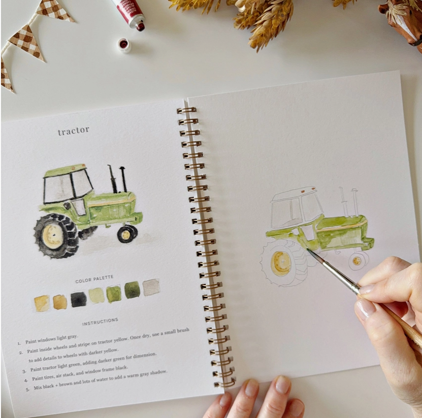 EMILY LEX STUDIO - WATERCOLOUR WORKBOOK - FARM