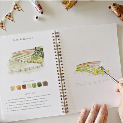 EMILY LEX STUDIO - WATERCOLOUR WORKBOOK - FARM