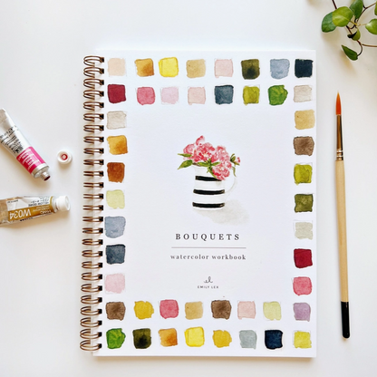 EMILY LEX STUDIO - WATERCOLOUR WORKBOOK - BOUQUETS