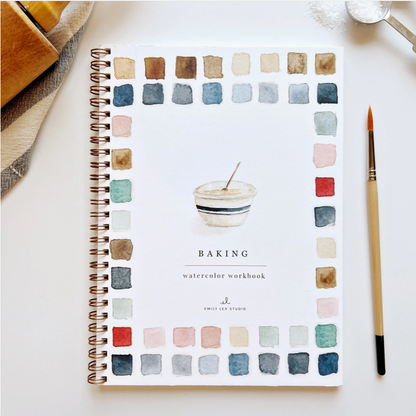 EMILY LEX STUDIO - WATERCOLOUR WORKBOOK - BAKING