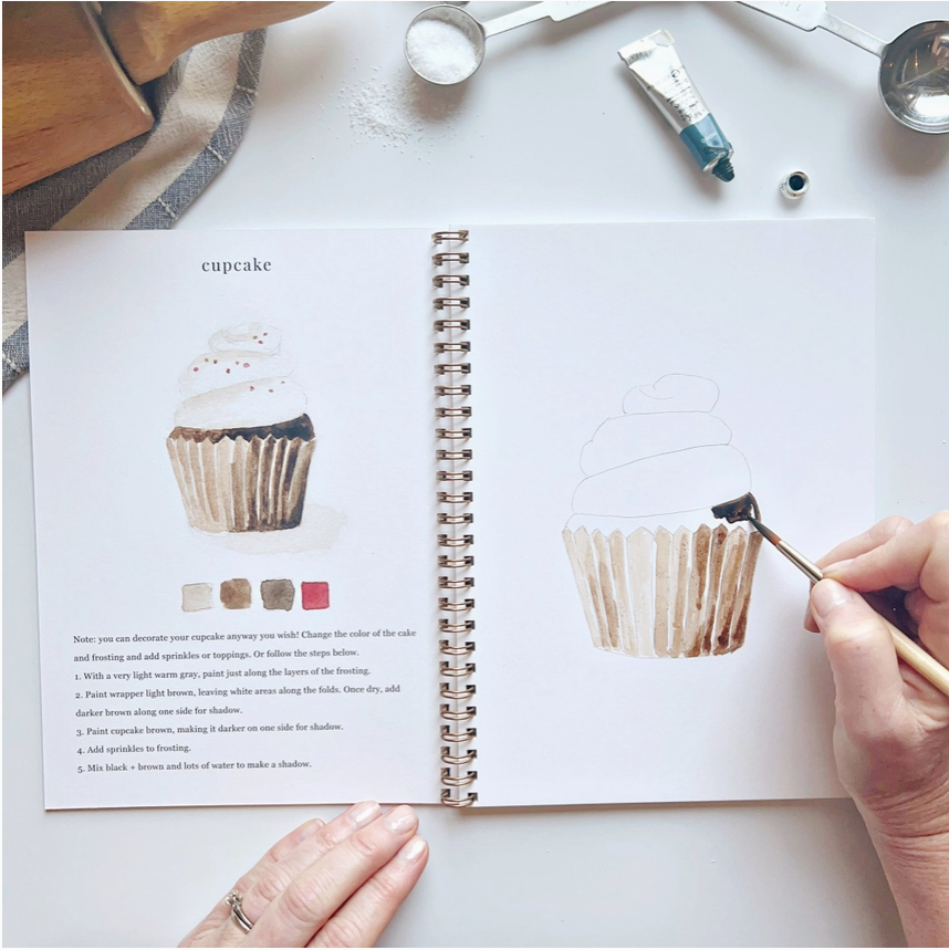 EMILY LEX STUDIO - WATERCOLOUR WORKBOOK - BAKING