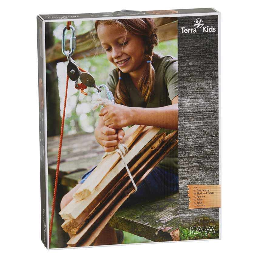 HABA TERRA KIDS BLOCK AND TACKLE ROPE AND PULLEY SYSTEM