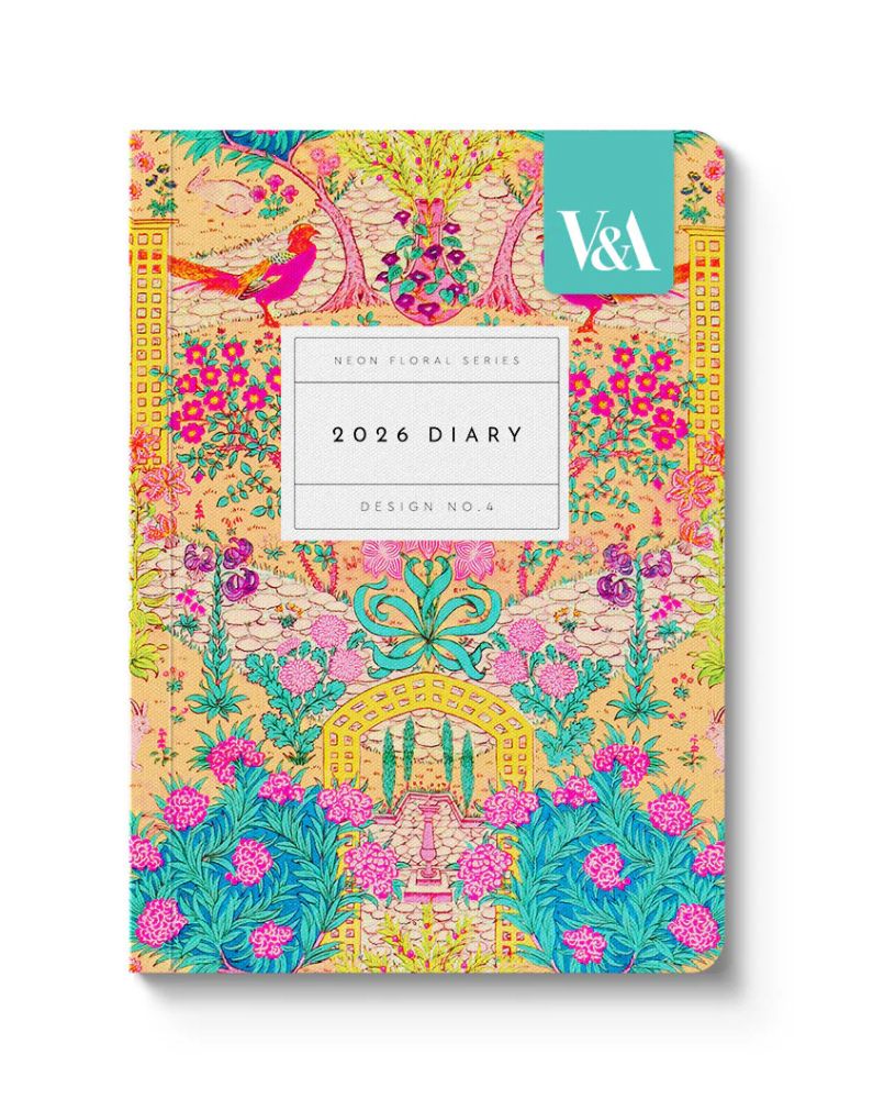 A6 DIARY - NEON FLORAL ORNATE GARDEN