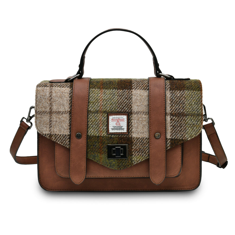 ISLANDER THE MEDIUM CALLIE TOTE CHESTNUT TARTAN 