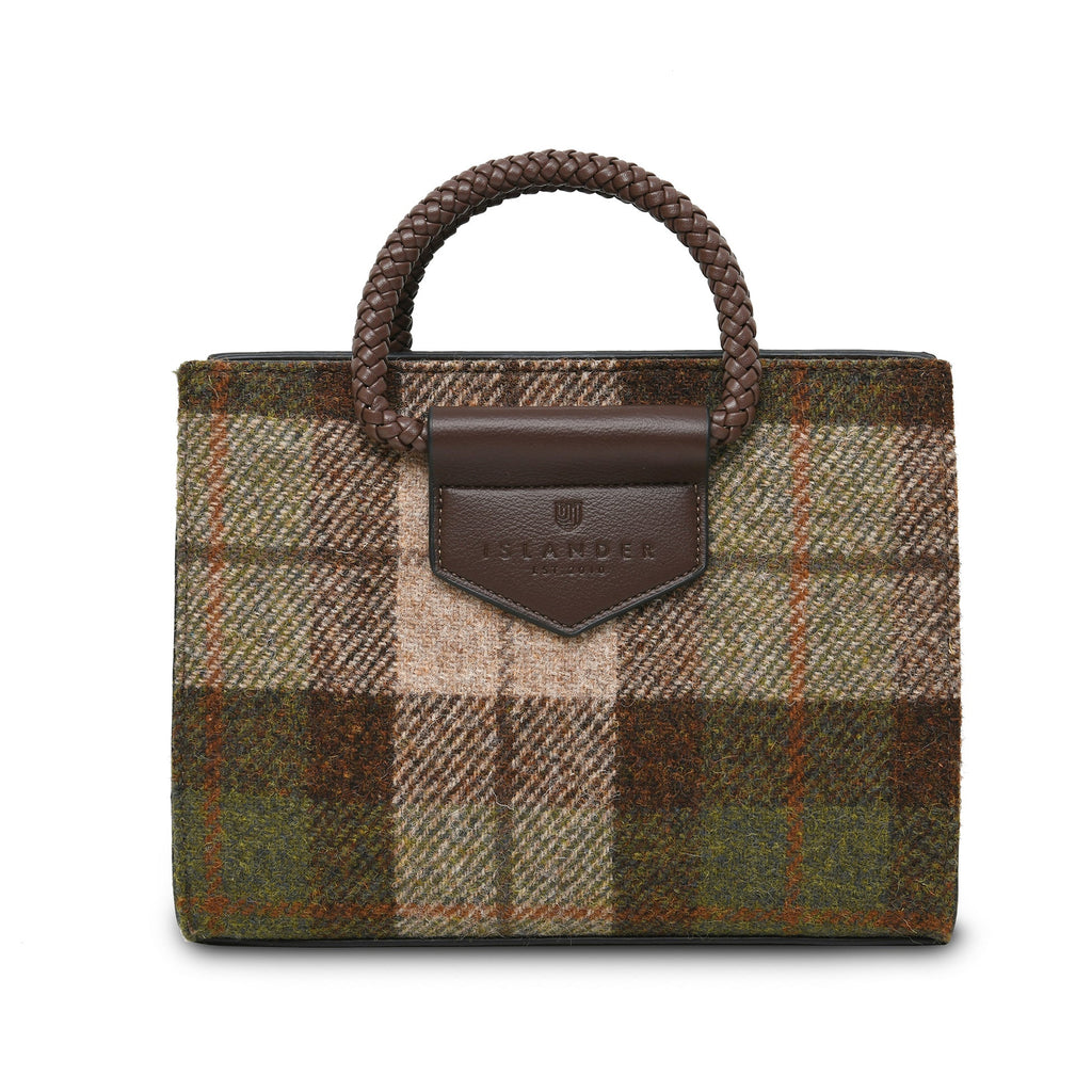 ISLANDER THE ARRAN TOTE-CHESTNUT TARTAN