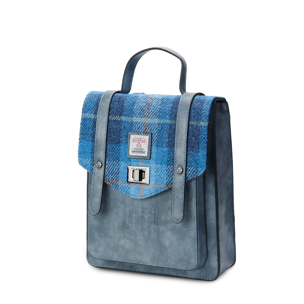 ISLANDER THE MINI CARLOWAY BACKPACK-BLUE TARTAN