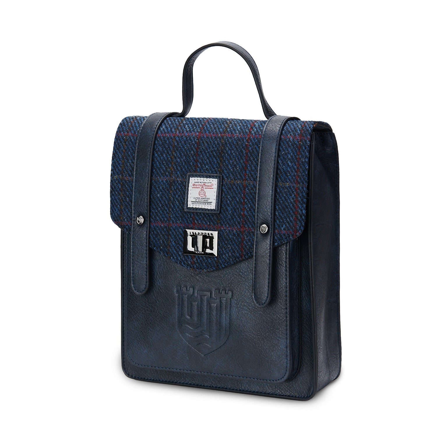 ISLANDER THE MINI CARLOWAY BACKPACK-NAVY OVER-CHECK