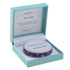 BB TRIO BRACELET SET - AMETHYST (4MM) & SILVER PLATED BEAD (3MM) STRESS RELIEF 