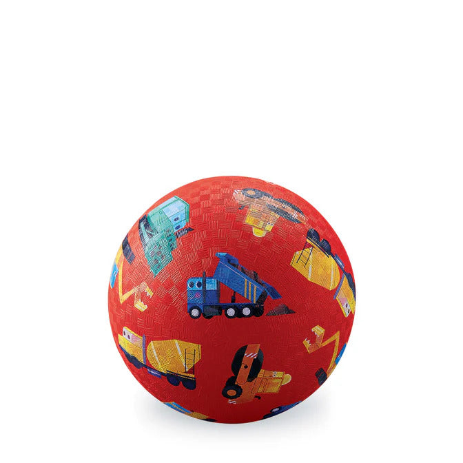 Crocodile Creek 5 Inch Playground Ball - Little Builder (Red) 