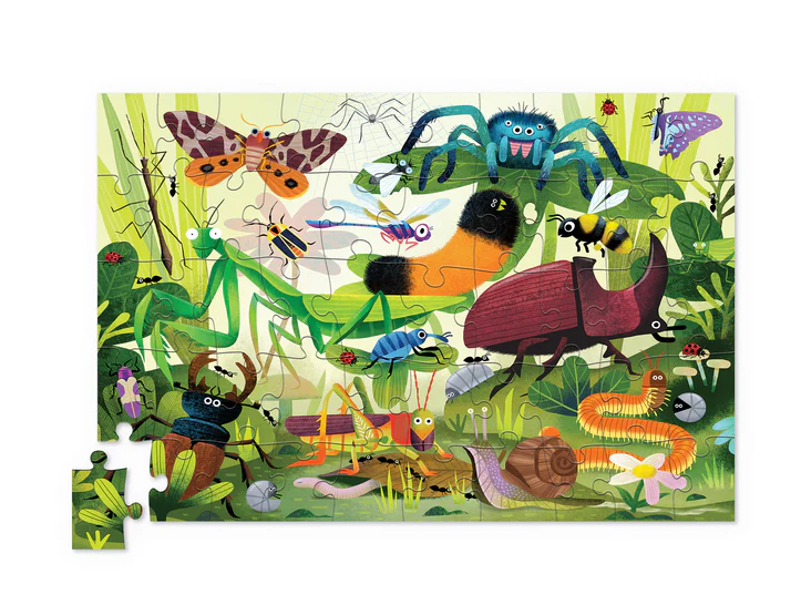 Crocodile Creek Mini Holographic Puzzle Backyard Bugs