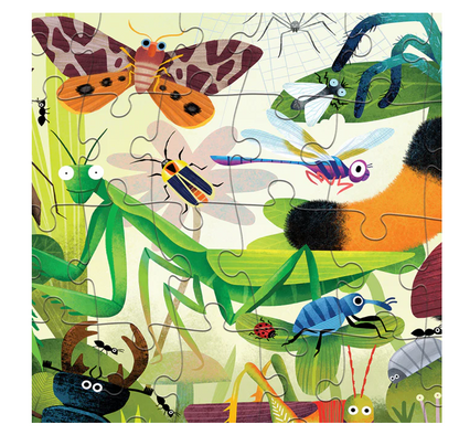 Crocodile Creek Mini Holographic Puzzle Backyard Bugs