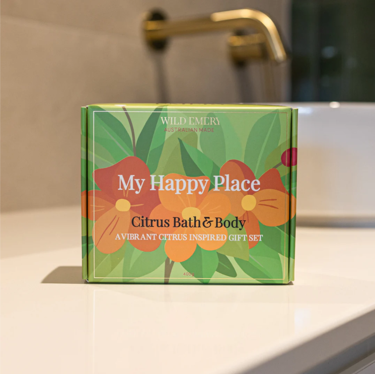 WILD EMERY MY HAPPY PLACE-CITRUS BATH & BODY SET
