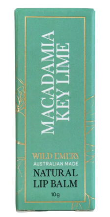 Wild Emery Macadamia Key Lime Natural Lip Balm 