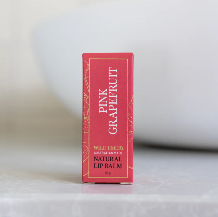 Wild Emery Pink Grapefruit Natural Lip Balm 