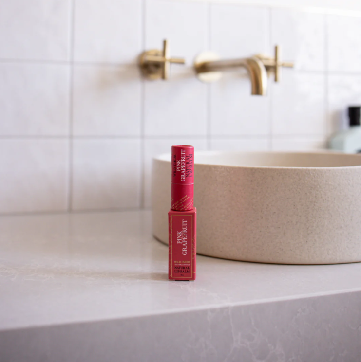 Wild Emery Pink Grapefruit Natural Lip Balm 