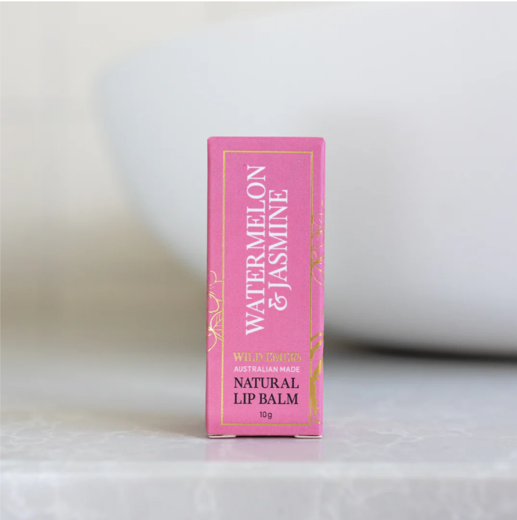 Wild Emery Watermelon &amp; Jasmine Natural Lip Balm 