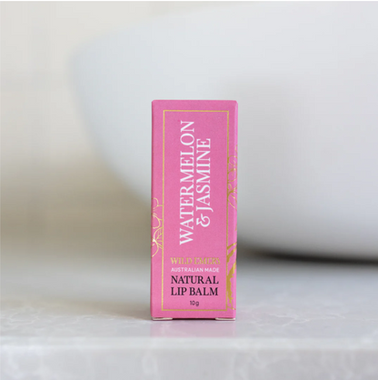 Wild Emery Watermelon &amp; Jasmine Natural Lip Balm 