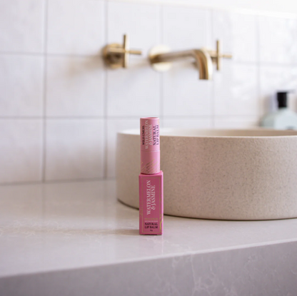 Wild Emery Watermelon &amp; Jasmine Natural Lip Balm 