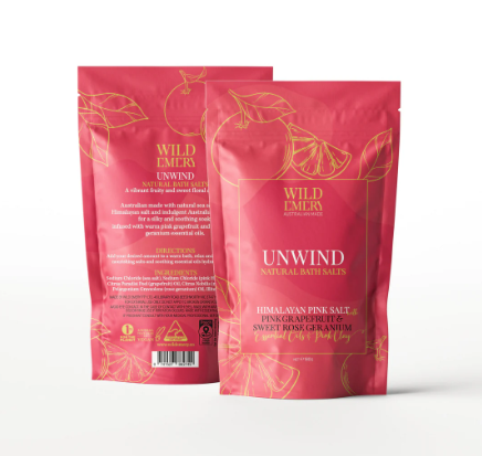 Wild Emery Unwind Natural Bath Salts 