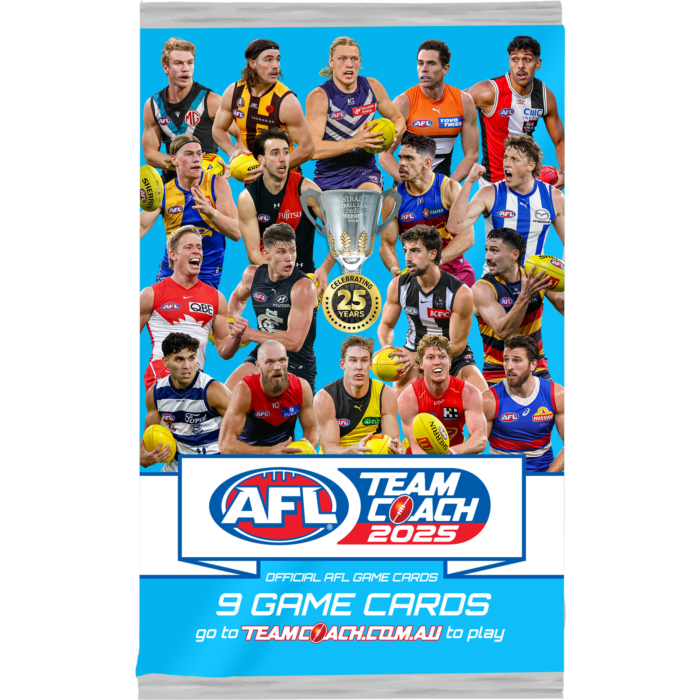 AFL TEAMCOACH FOOTY CARD PACKS: 2025