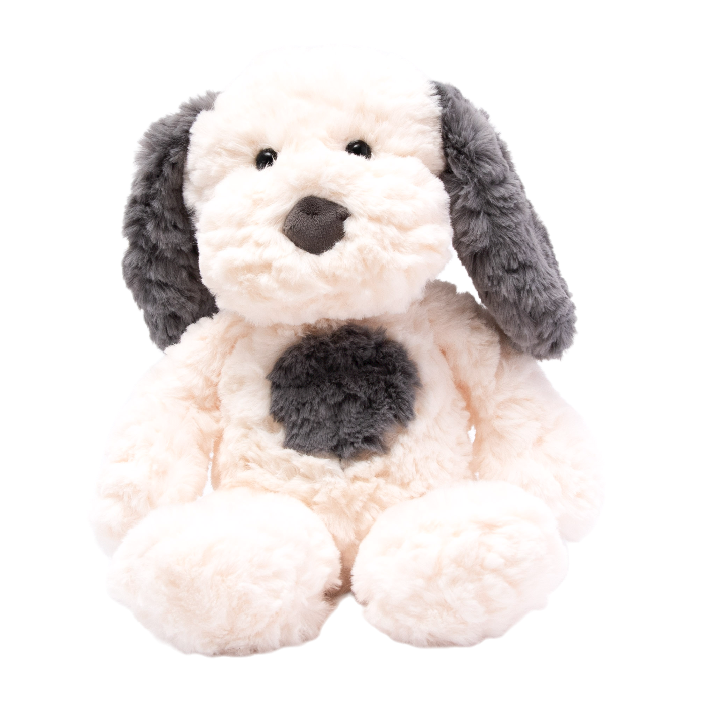 PETITE VOUS HENRY THE GREY AND CREAM DOG PLUSH