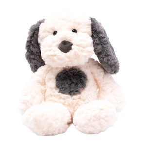 PETITE VOUS HENRY THE GREY AND CREAM DOG PLUSH