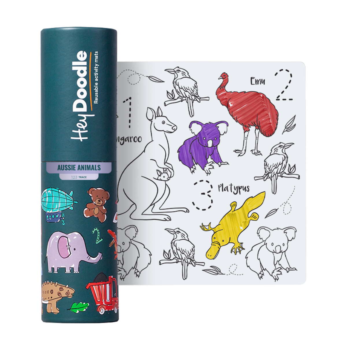 HEY DOODLE AUSSIE ANIMALS MINI MAT