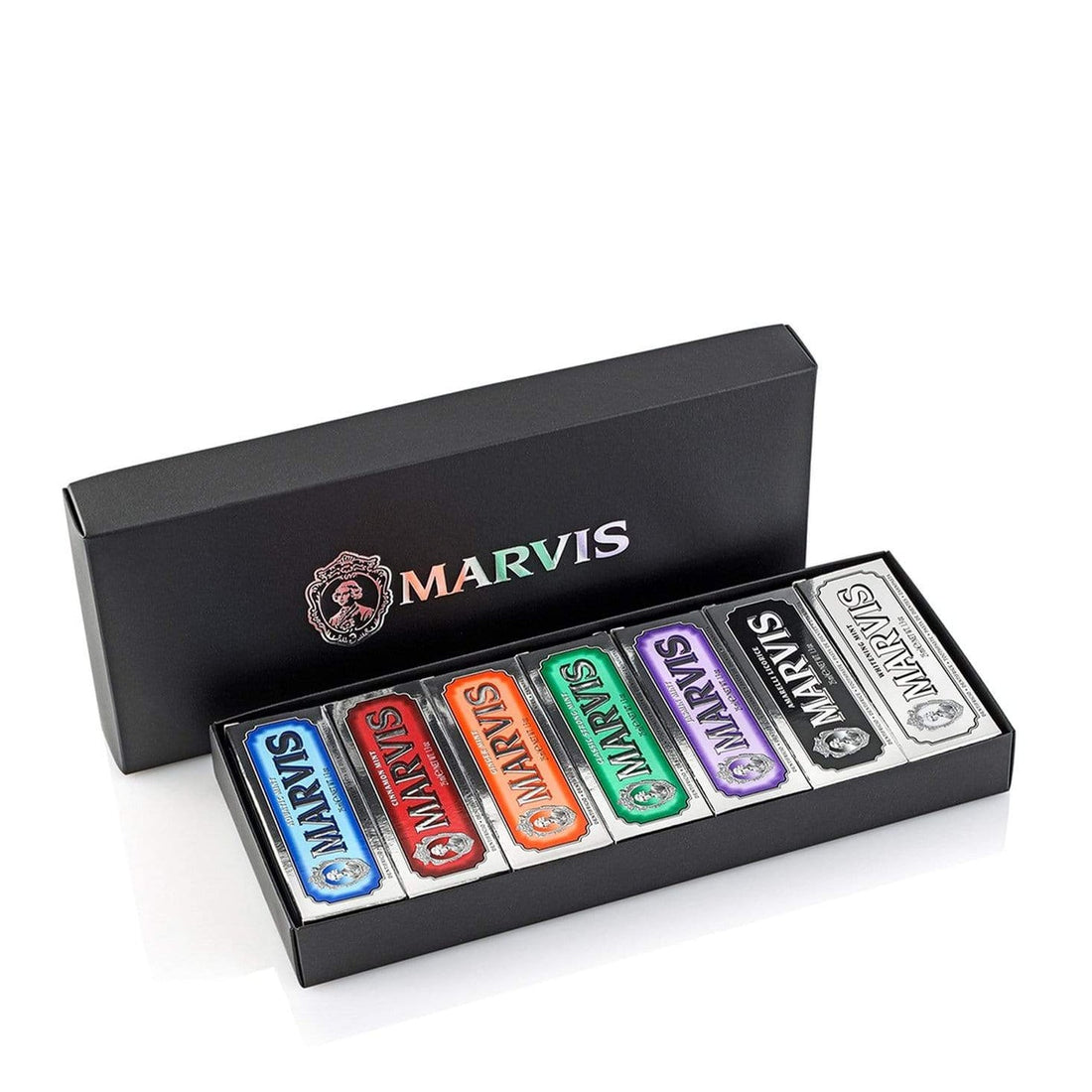 MARVIS BLACK BOX/7 FLAVOUR TOOTHPASTE SET