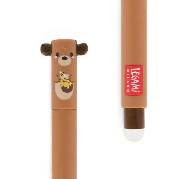 LEGAMI ERASABLE GEL PEN-TEDDY BEAR-RED INK